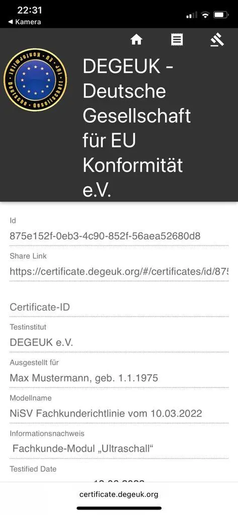 Fachkundezertifikate Fachkundezertifikate